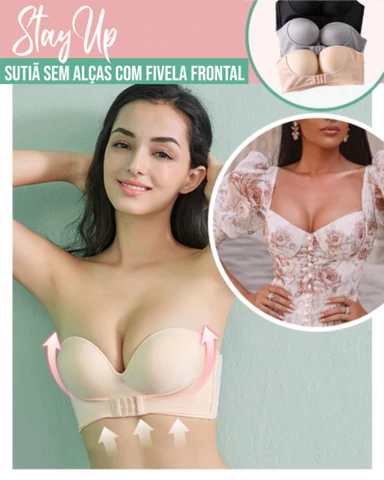 Sutiã Stay Up com Efeito Silicone